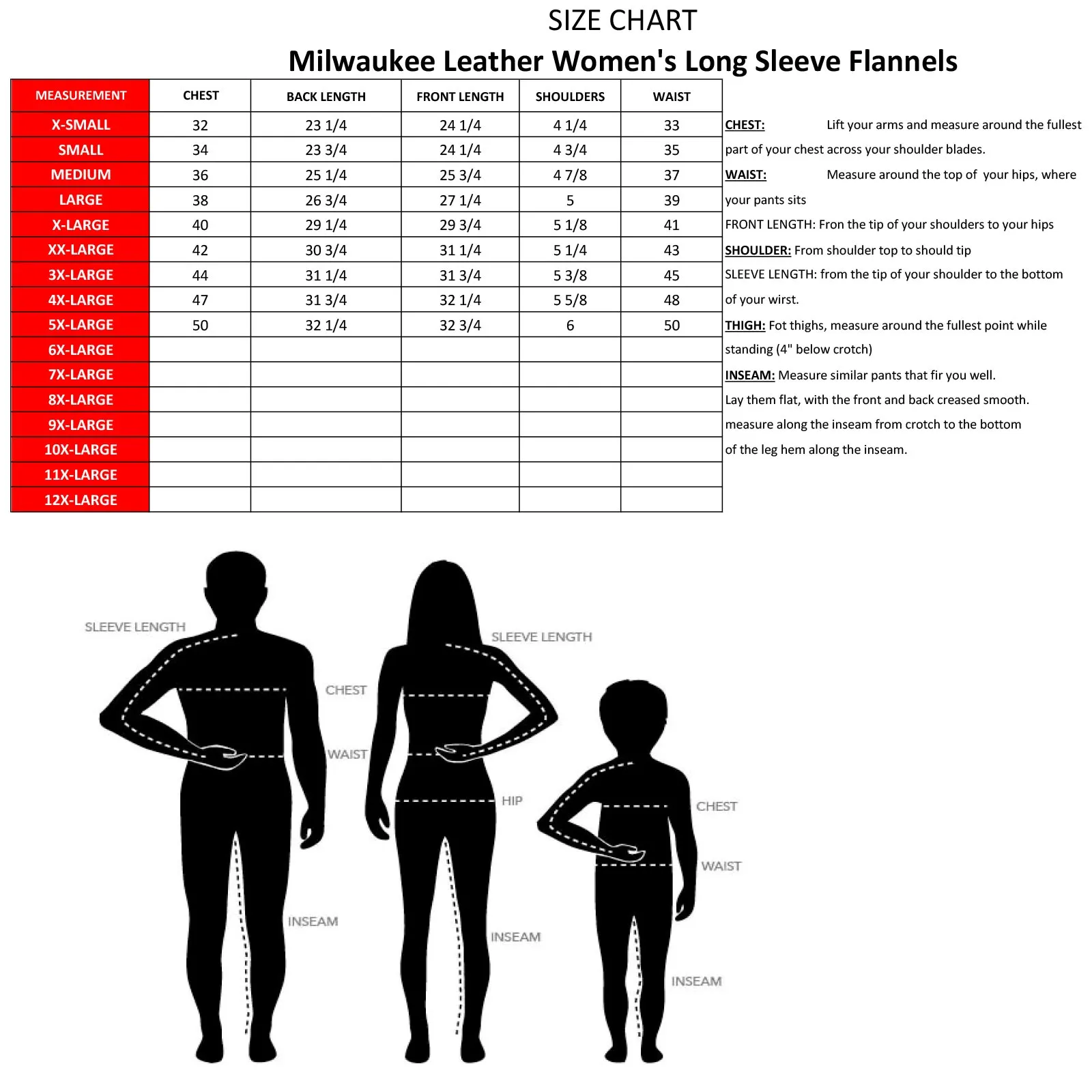 Milwaukee Leather MNG21602 Women's Casual Black and Red Long Sleeve Cotton Flannel Shirt with Hoodie