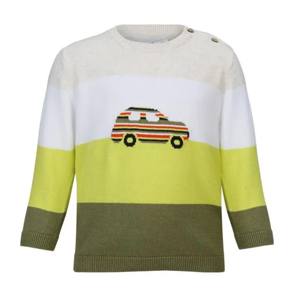 MULTICOLOUR STRIPED BOYS SWEATER