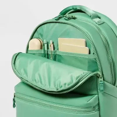 New - Faux Neoprene 17" Backpack Sage Green - All In Motion️