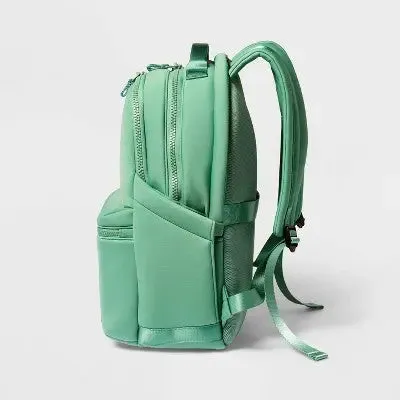 New - Faux Neoprene 17" Backpack Sage Green - All In Motion️