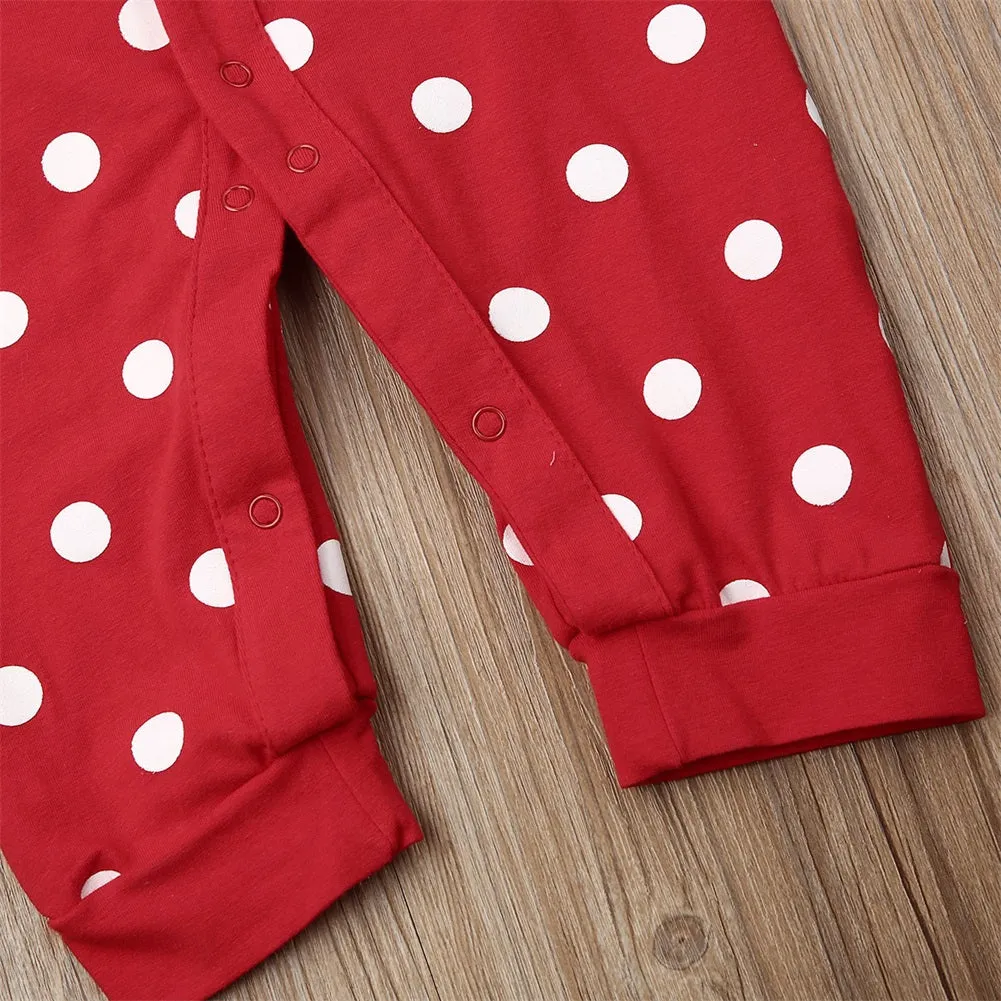 Newborn Toddler Infant Baby Boy Girl 'My First Christmas' Infant Christmas Deer Red Jumpsuit Playsuit Romper Great gift