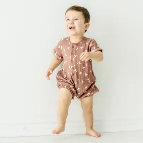 Organic Baby Short Bubble Romper - Flock
