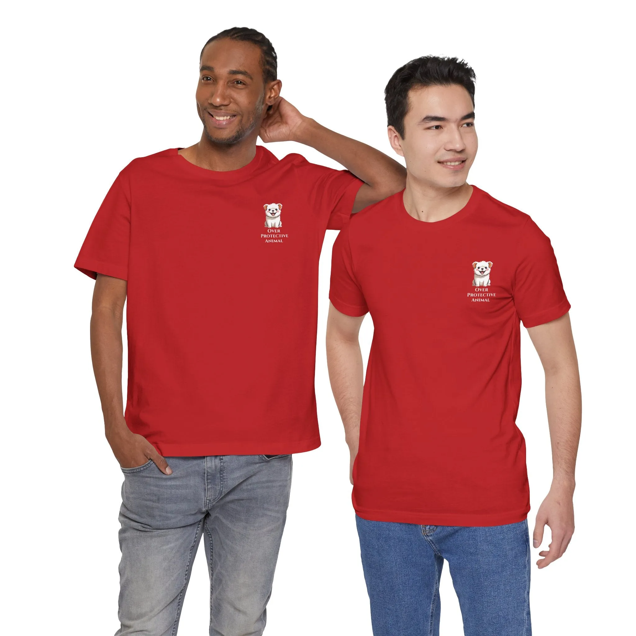 Over Protective Animal Unisex Jersey Tee - Perfect for Dog Lovers