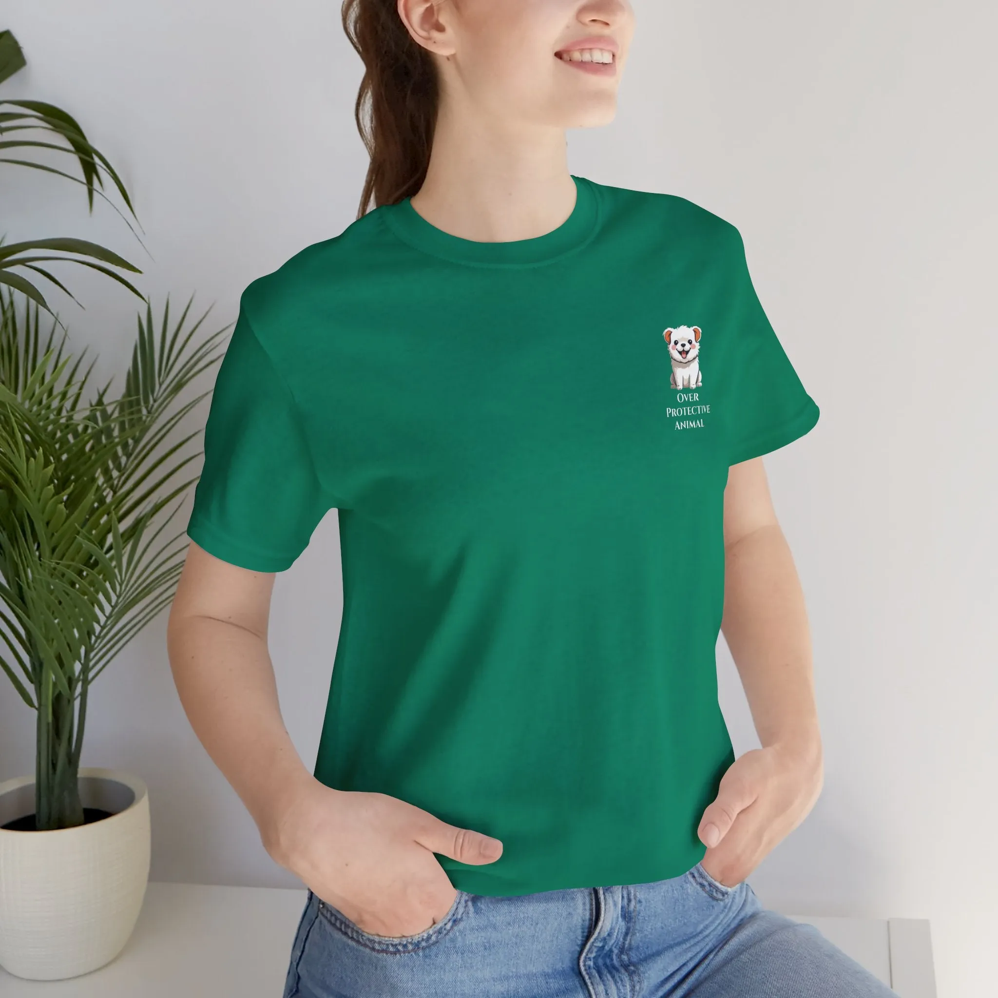 Over Protective Animal Unisex Jersey Tee - Perfect for Dog Lovers