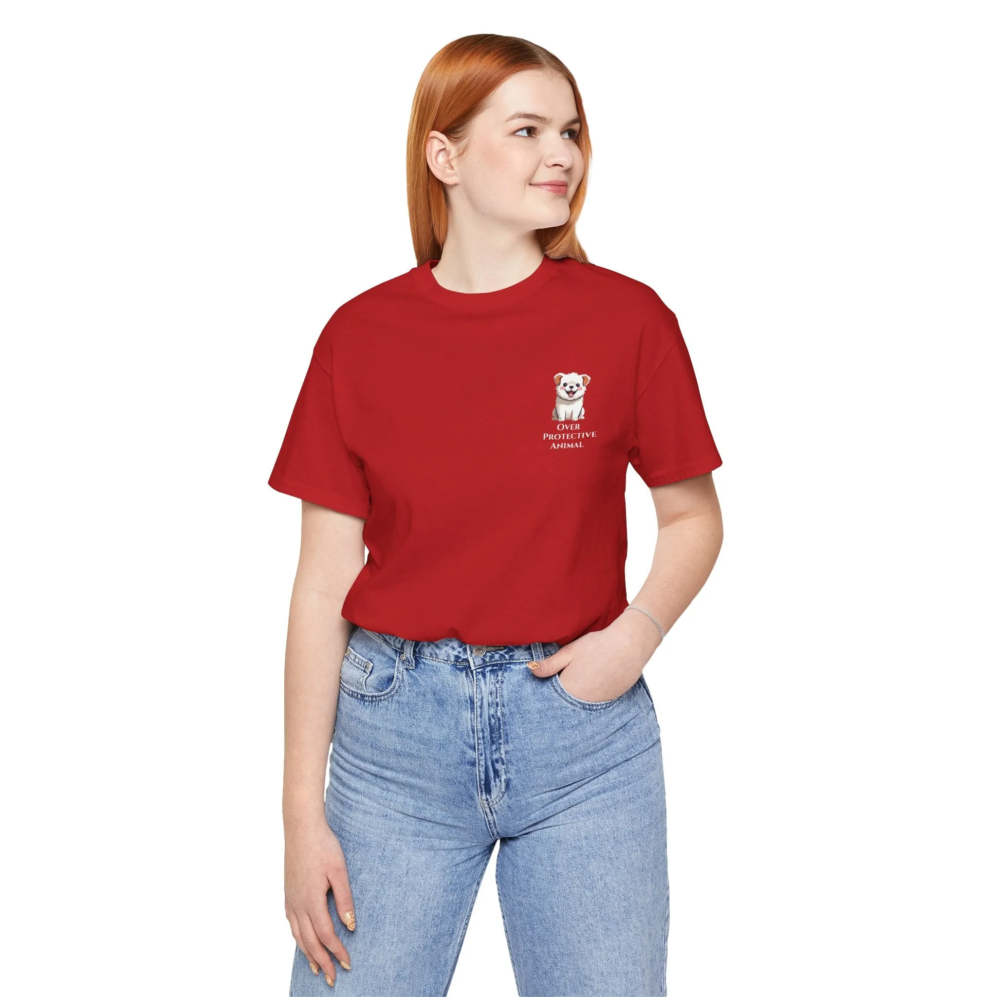 Over Protective Animal Unisex Jersey Tee - Perfect for Dog Lovers