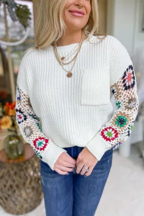 Padgett Granny Sleeve Round Neck Sweater [S-3X]