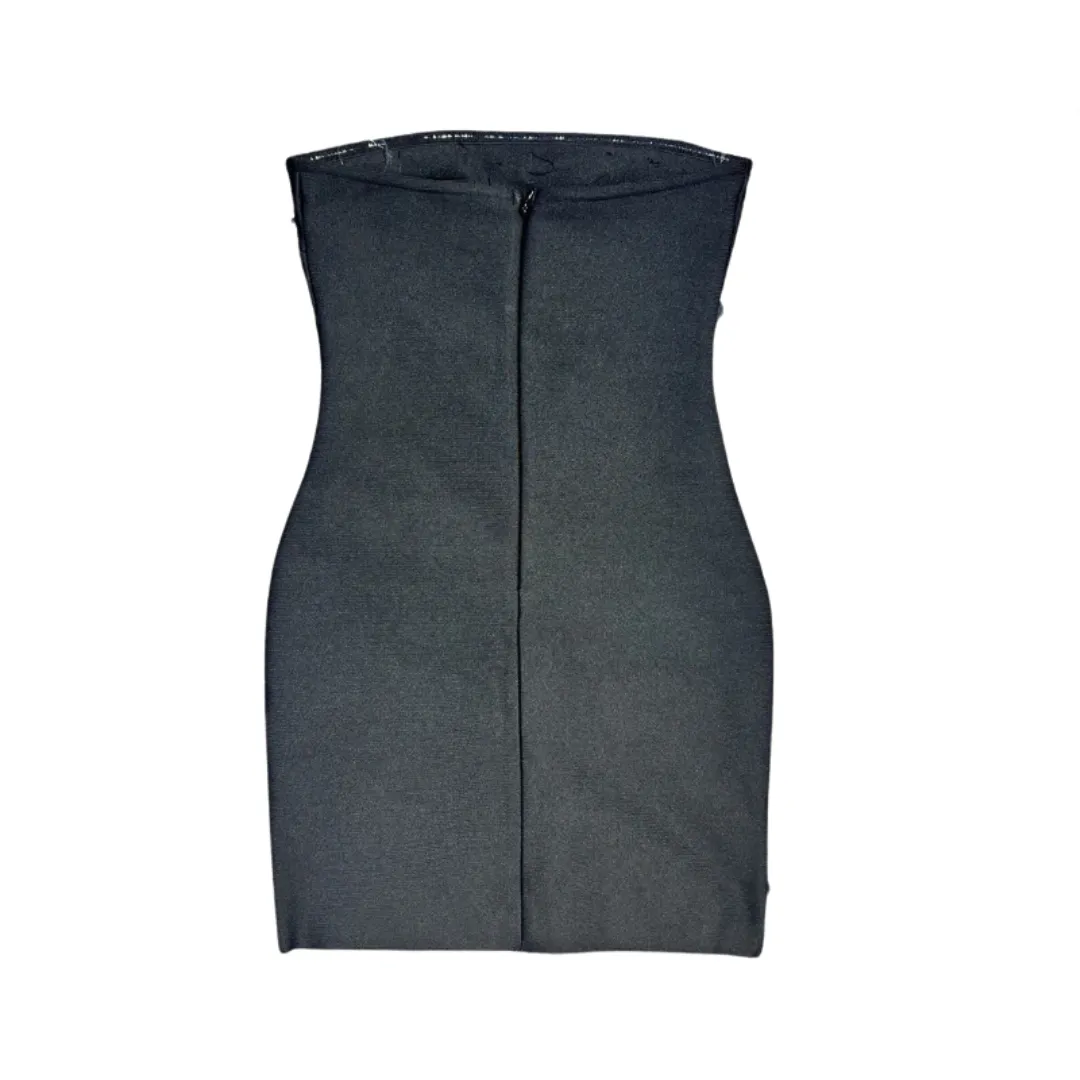 Pre Order:  Bodycon Strapless Beading Crystal Backless Mini Bandage Dress