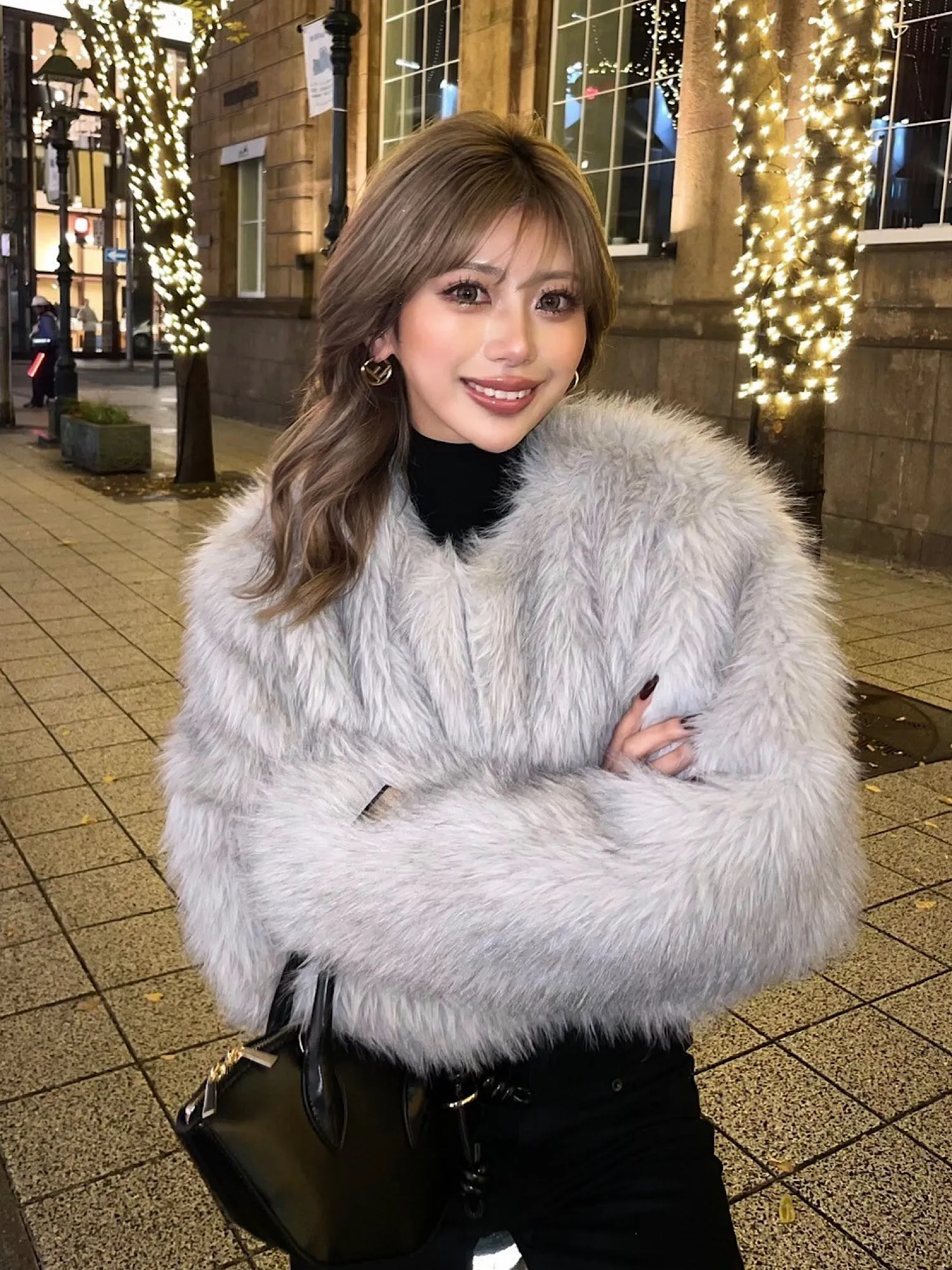 Premium eco fur jacket