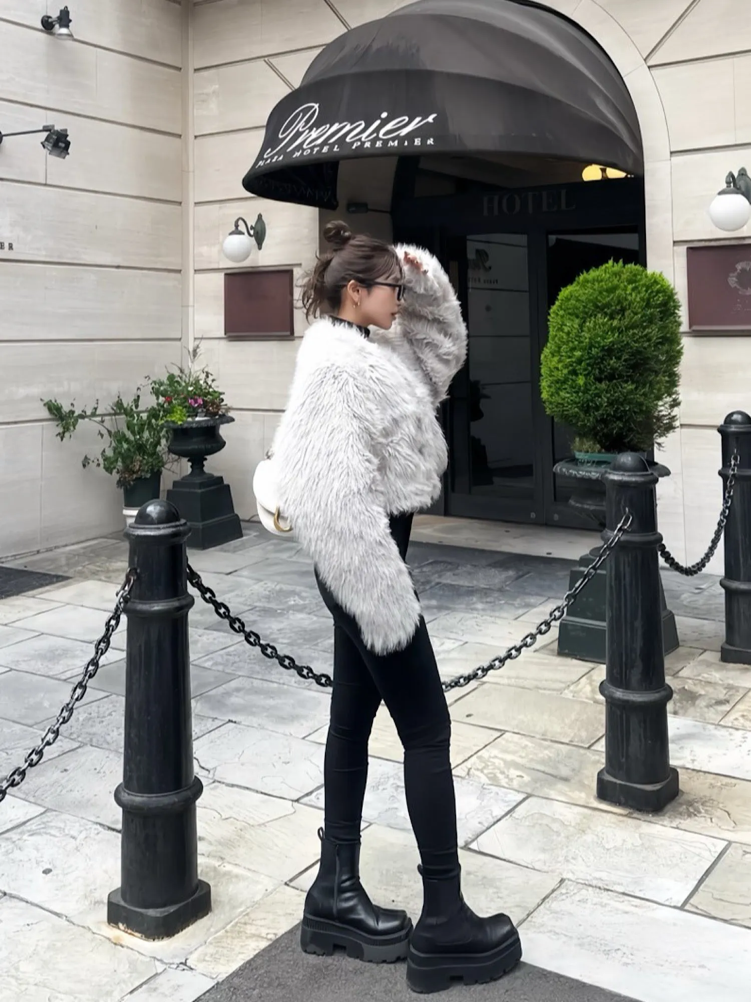 Premium eco fur jacket