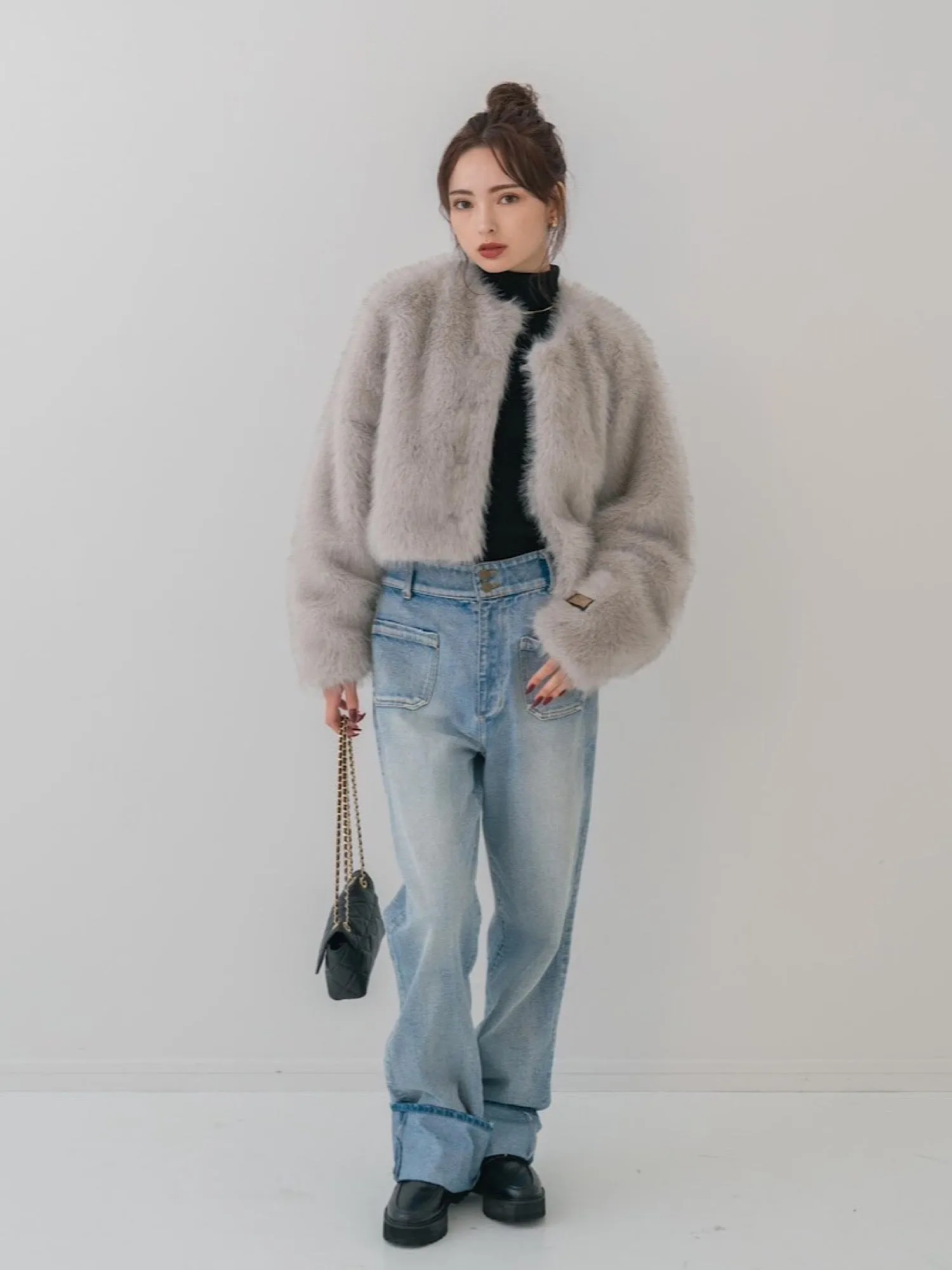 Premium eco fur jacket