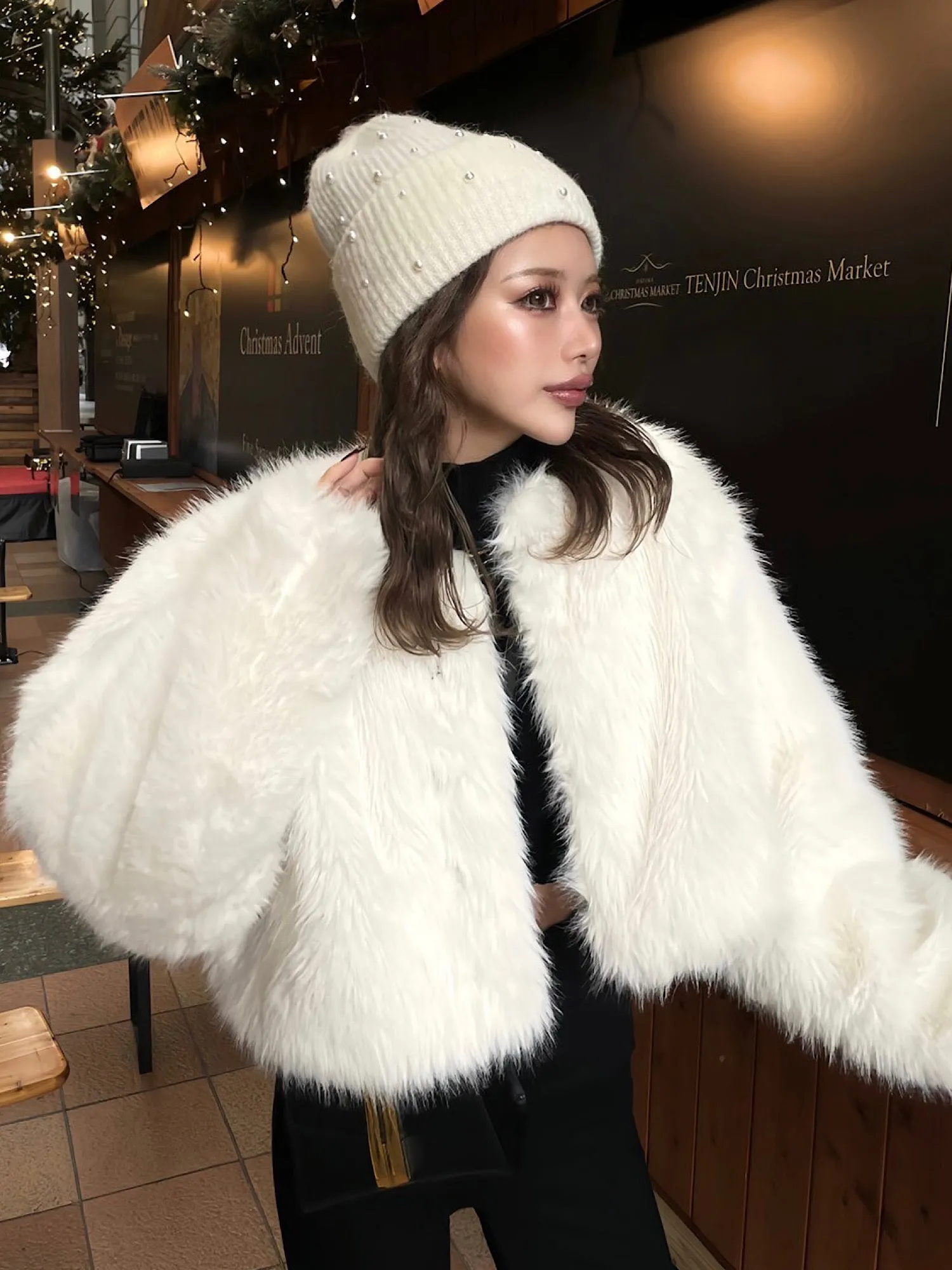 Premium eco fur jacket