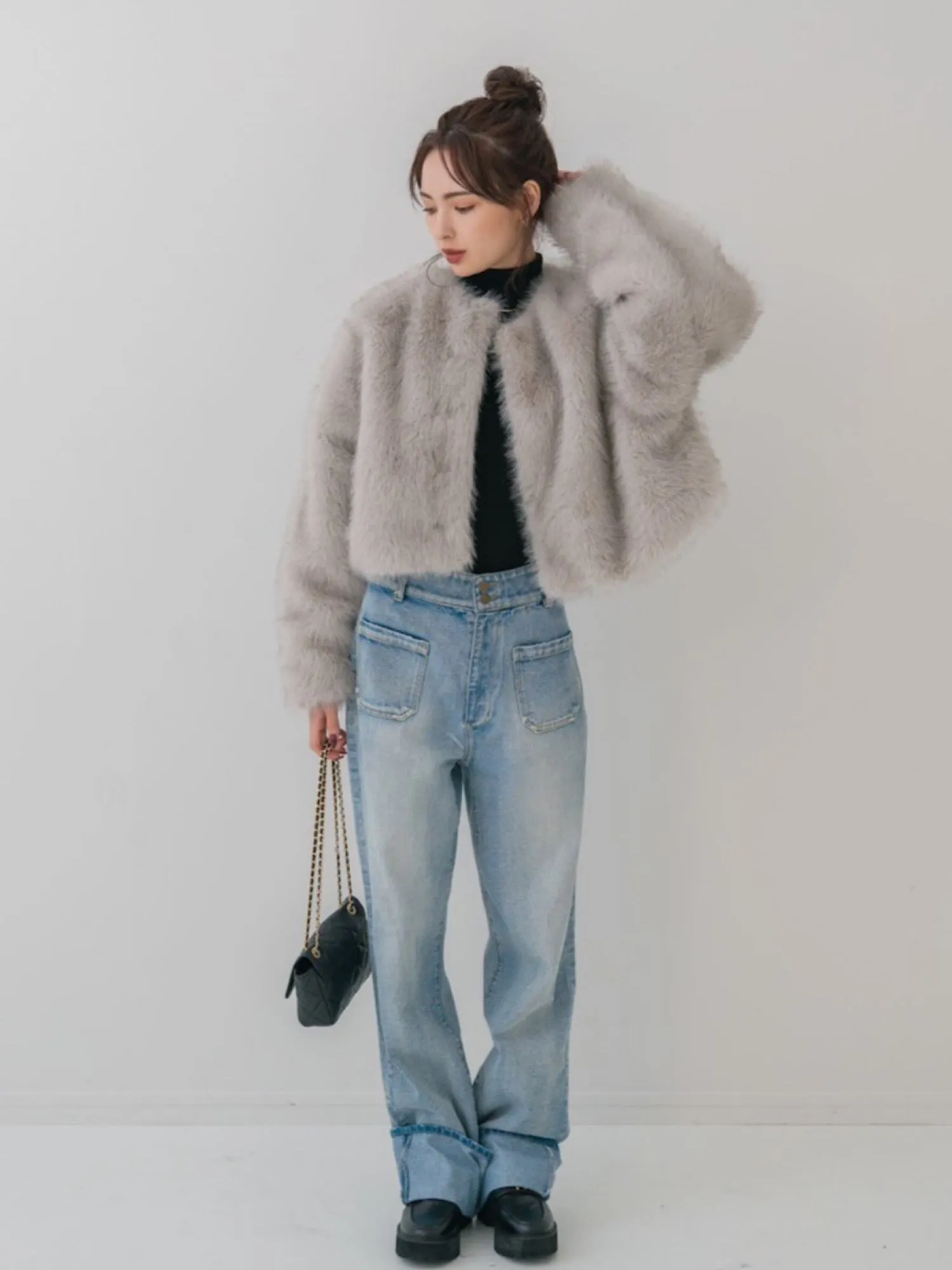 Premium eco fur jacket