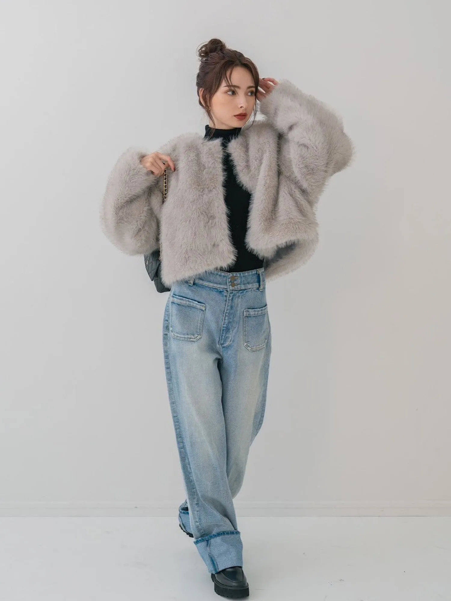 Premium eco fur jacket