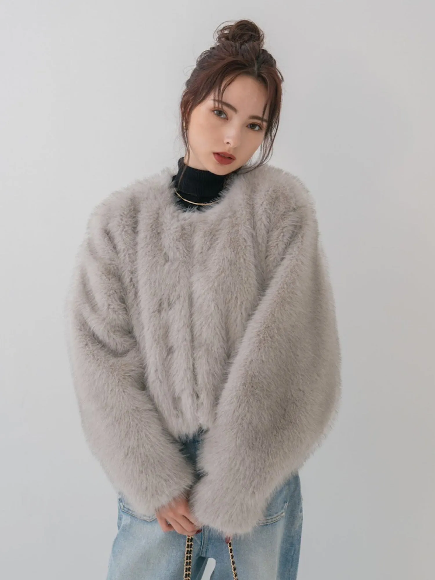 Premium eco fur jacket