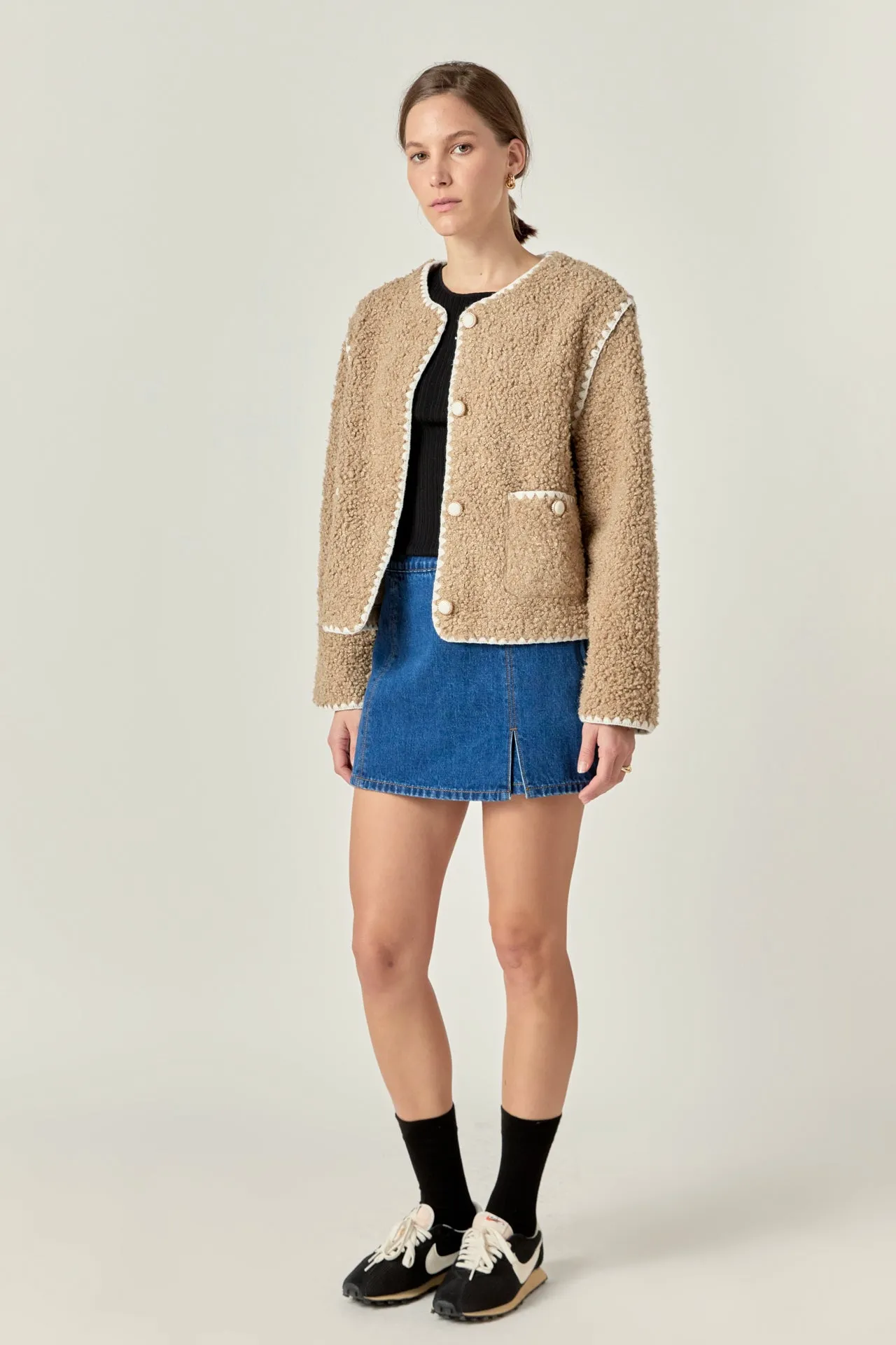 Premium Faux Shearling Jacket