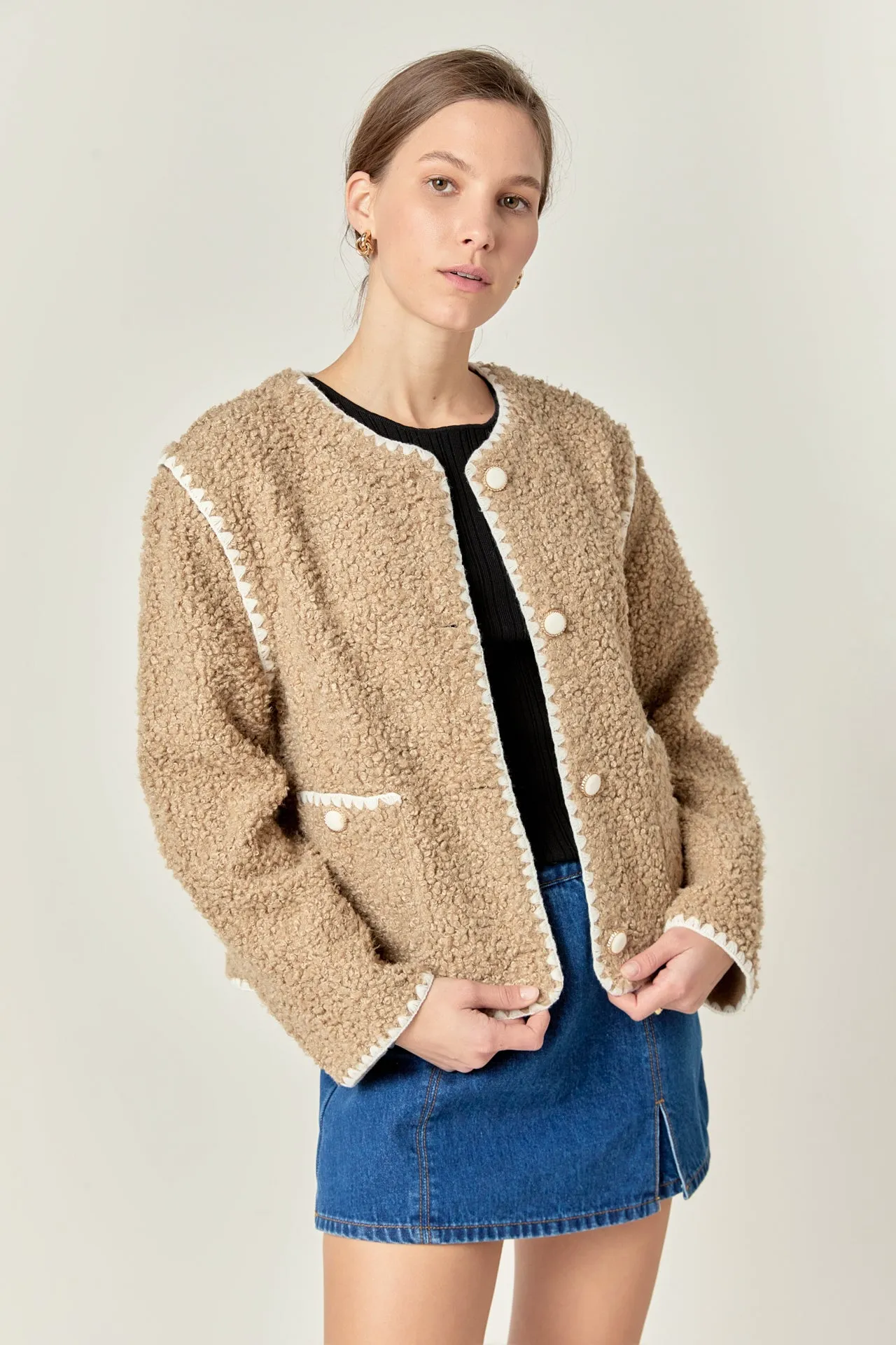 Premium Faux Shearling Jacket
