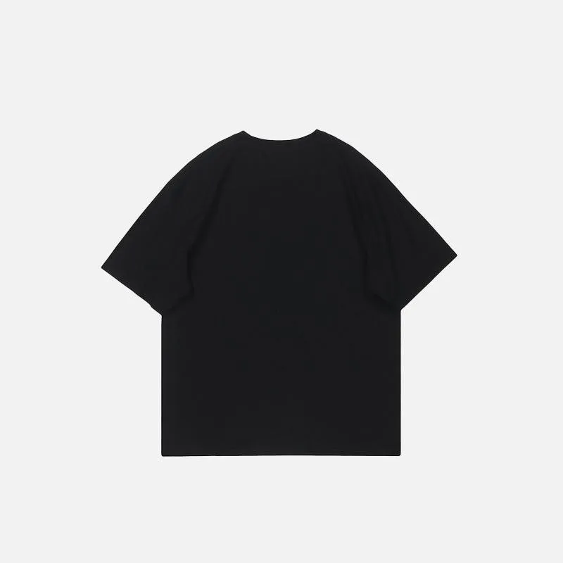 "Suspend" Cold Letter Print T-shirt