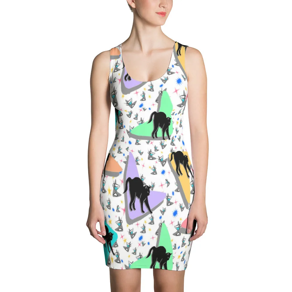 RETRO KITTY Sublimation Cut & Sew Dress