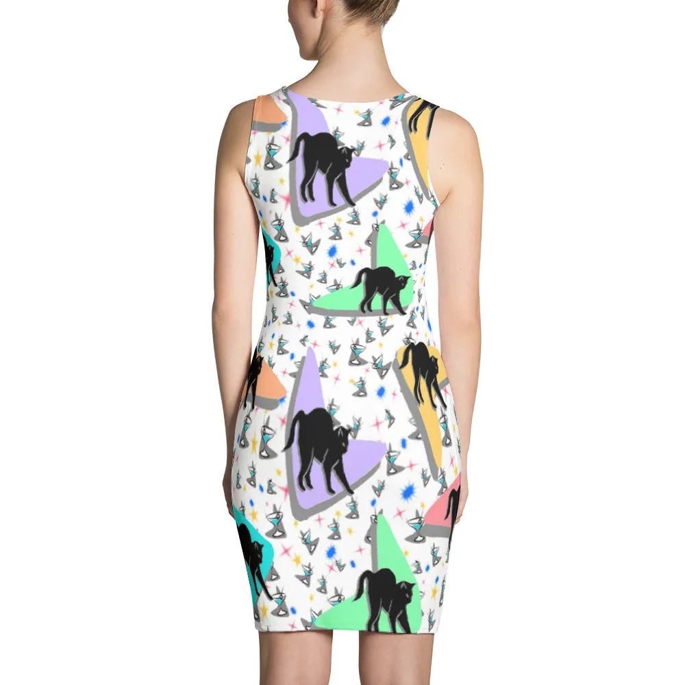 RETRO KITTY Sublimation Cut & Sew Dress