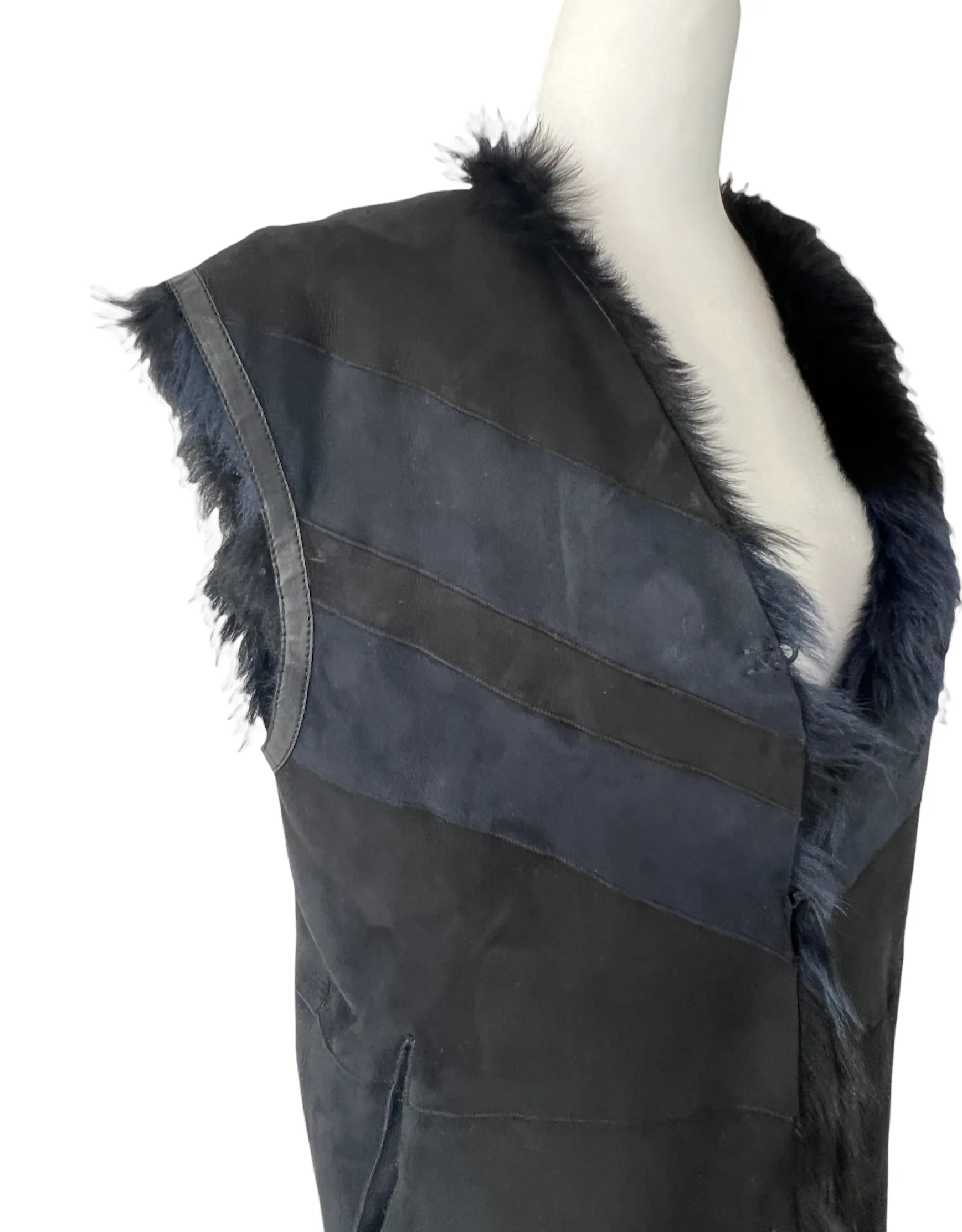 Reversible Fur Vest - S