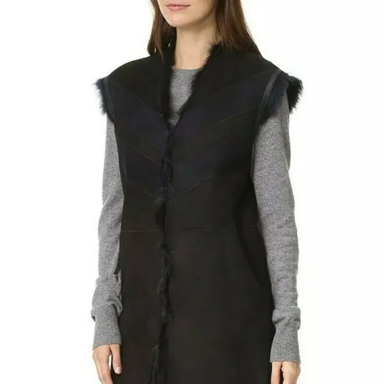 Reversible Fur Vest - S