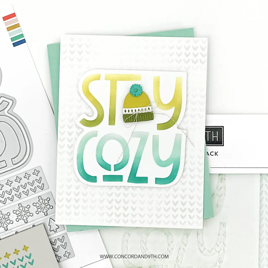 Stay Cozy Stencil Pack