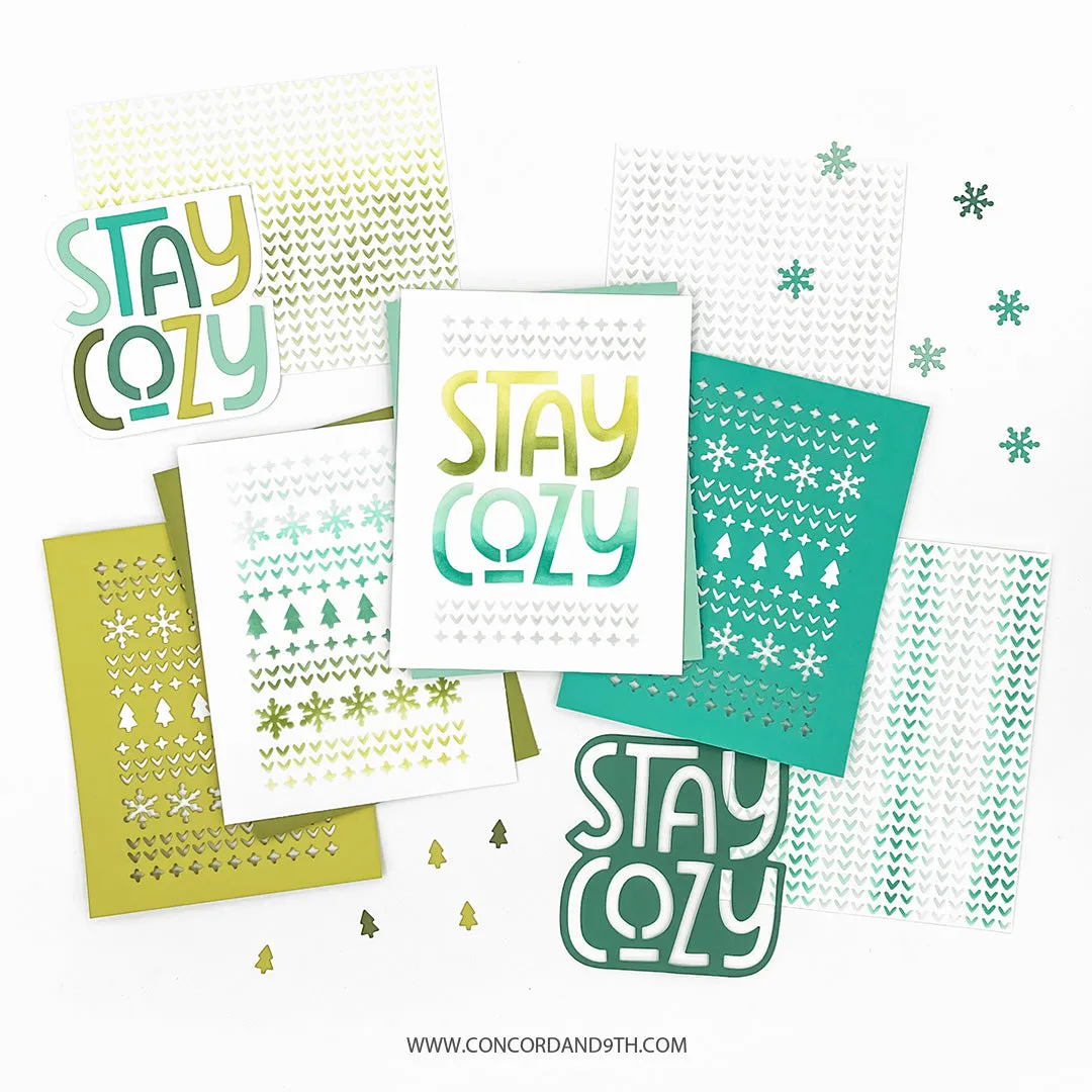 Stay Cozy Stencil Pack