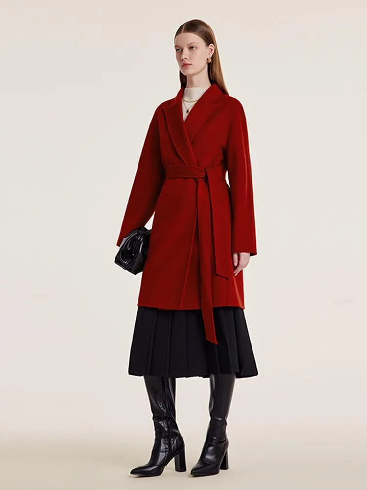 Tencel Wool Double-Faced Women Coat
