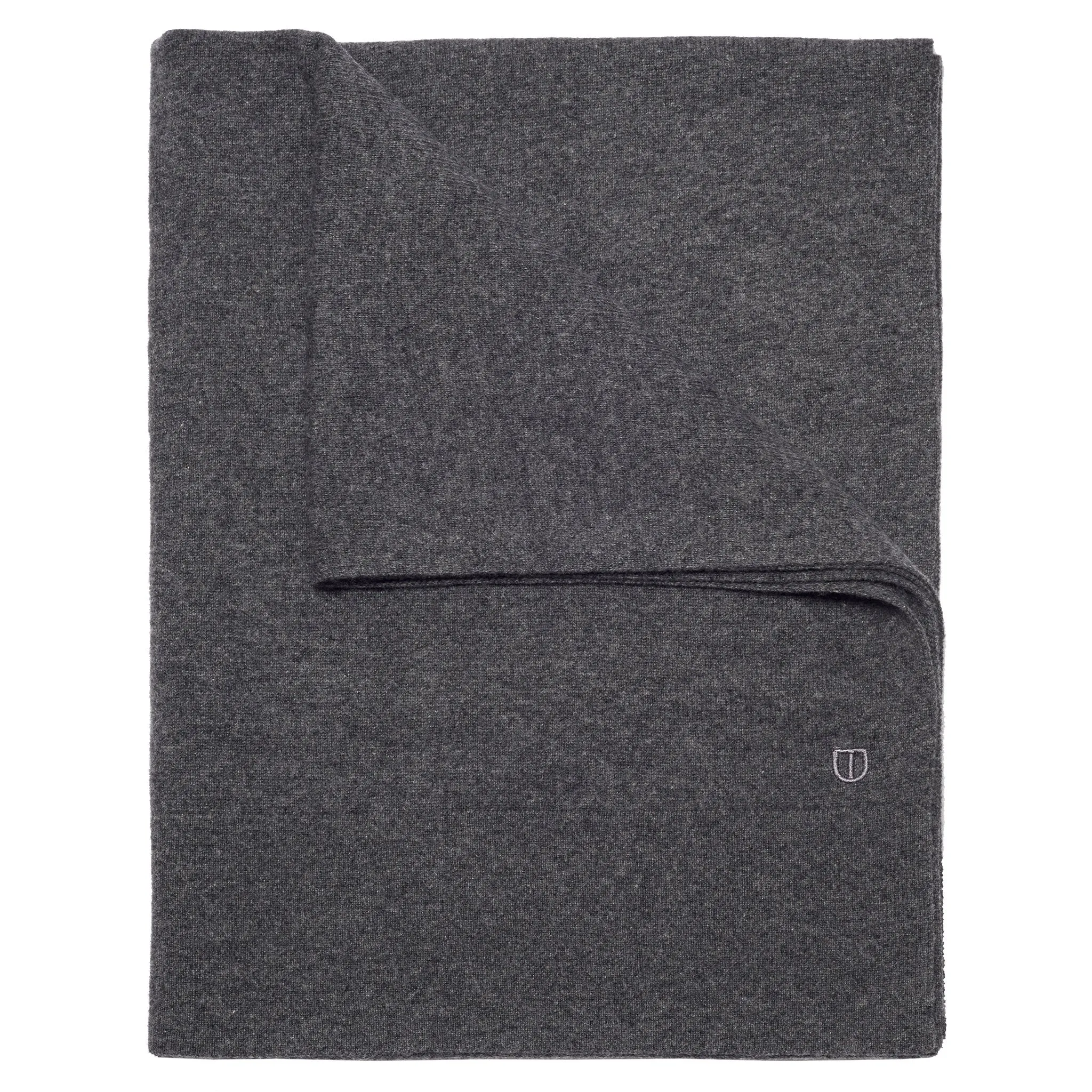 The Uniform Cashmere Oversized Scarf - Charcoal