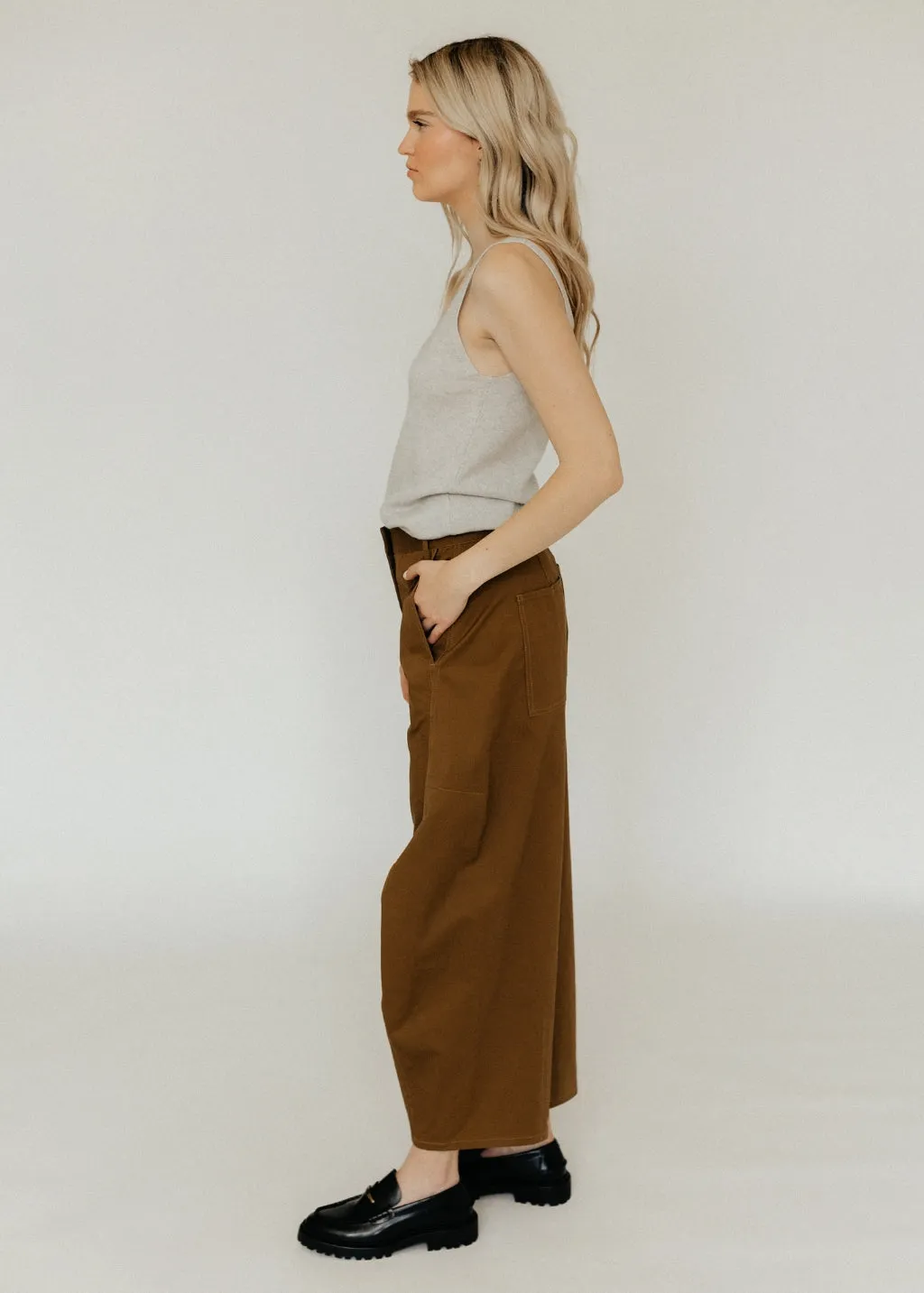 Tibi Washable Cashmere Tank Sweater in Light Heather Grey